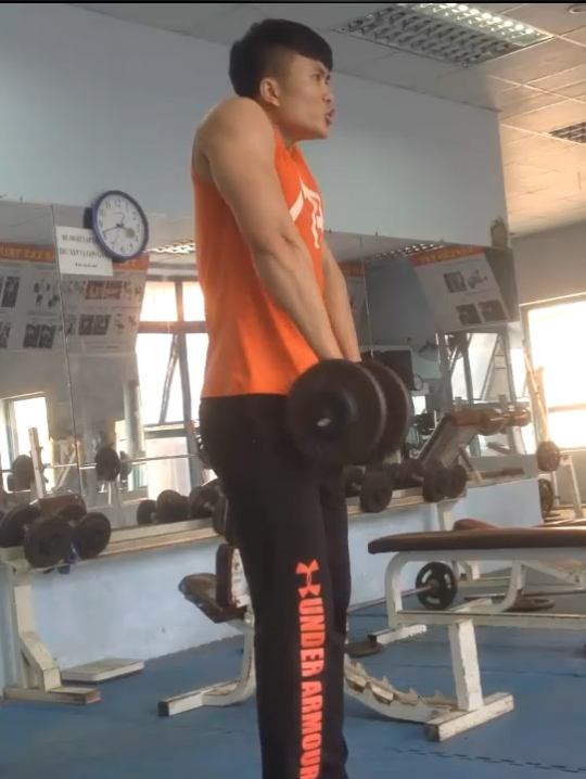 gymhealth Dumbbell Shrug giúp cho nam gầy tăng cân, tăng cơ để cơ cầu vai phát triển to và khỏe mạnh nhiên