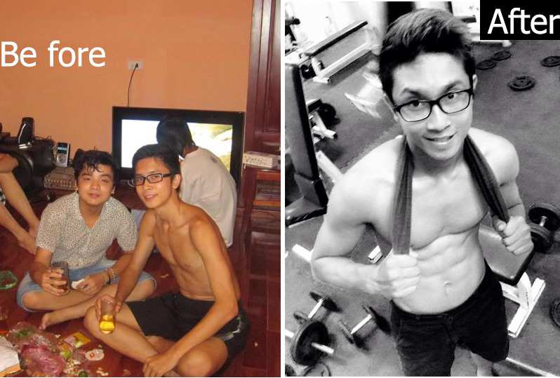 Gym Health Tuấn Vinh nhanh chóng sở hữu body cơ bắp sắn chắc tự nhiên chỉ với bữa cơm thường ngày khi tập gym tăng cân, tăng cơ