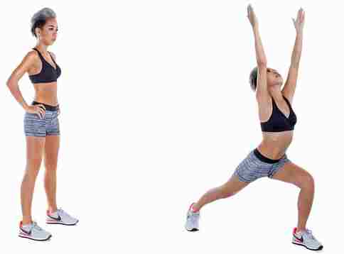 Bài tập gym Deep lunge giúp giảm cân và làm săn chắc vòng 3