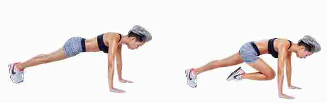 Bài tập gym Knee touch giúp giảm cân và làm săn chắc toàn bộ cơ thể đặc biệt là vùng bụng